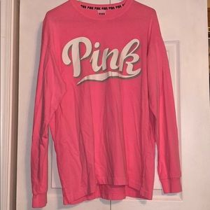 Pink long sleeve tee shirt